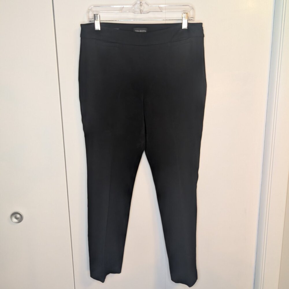 Talbots Black Refined Bi Stretch Pant 10P